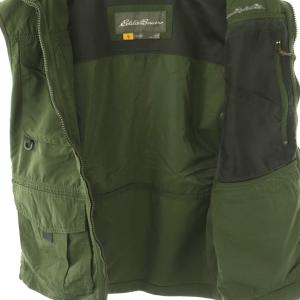 Eddie Bauer EddieBauer TRAVEXフィッシングベスト S 緑 グリーン フラップポケット /AZ AD