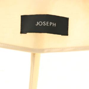 JOSEPH リネン混 ノーカラージャケット カラーレスジャケット 38 アイボリー /DF OS
