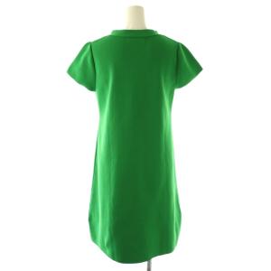 M'S GRACY Tent Knit One-piece ワンピース リボン 38 グリーン /CX OS