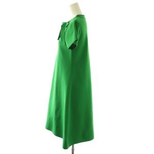 M'S GRACY Tent Knit One-piece ワンピース リボン 38 グリーン /CX OS