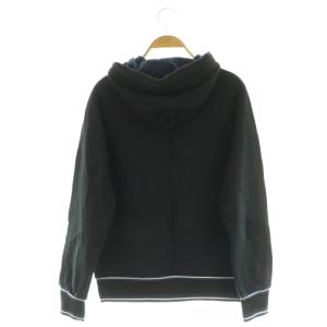 HYSTERIC GLAMOUR スウェットジップパーカー 裏起毛 ワッペン F ブラック /MY OS