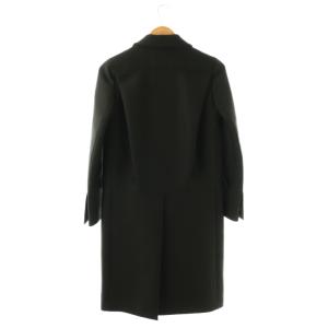 PRADA 21SS ヴァージンウール混チェスターコート 36 ブラック P688N