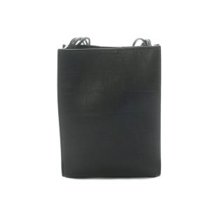 JIL SANDER タングル クロコ スモールバッグ クロコ型押し ブラック