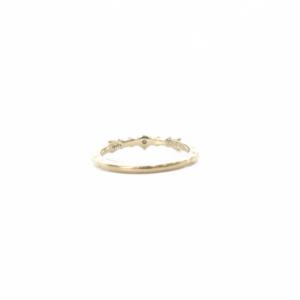agete 指輪 ダイヤリング ピンキーリング K10YG 0.06ct イエローゴールド /SR