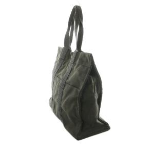 HERMES エールライン MM トートバッグ キャンバス ブラック