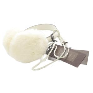 GUCCI グッチシマ GG柄 ラビットファー イヤーマフラー ホワイト 245929