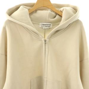 AMERICANA L'Appartement WIDE FULLZIP HOODIE フーディ パーカー ベージュ /SY