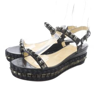 CATACLOU 60 スタッズ サンダル 37 ブラック