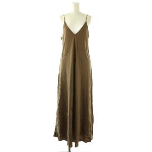 25AW Cu/R Camisole ドレス ワンピース ロング キャミソール 36 モカ /DO OS