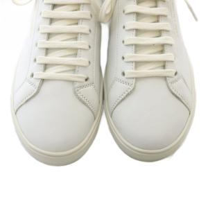 SAINT LAURENT PARIS ANDY LOW TOP レザースニーカー 38 ホワイト 588250