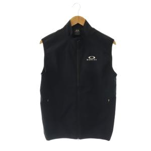 Elements Vest エレメントベスト ナイロン ジップアップ スタンドカラー ロゴ M 黒 ブラック