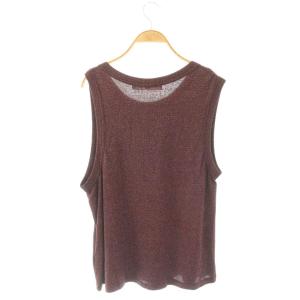 GOLDEN GOOSE ノースリーブラメニット タンクトップ ノースリーブ XS ミックスボルドー /ES OS