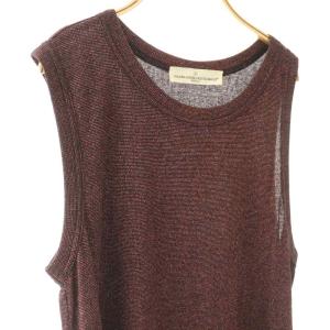 GOLDEN GOOSE ノースリーブラメニット タンクトップ ノースリーブ XS ミックスボルドー /ES OS