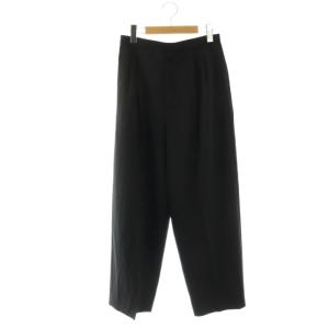 24AW TECHNO WOOL TWILL タックイージーパンツ 1 黒 ブラック /SY OS