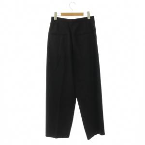 ATON 24AW TECHNO WOOL TWILL タックイージーパンツ 1 黒 ブラック /SY OS