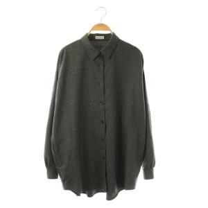 ドルマンスリーブシャツ 長袖 M チャコールグレー /DF OS