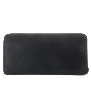 PAUL SMITH スワールプラー 長財布 ラウンドファスナー レザー ブラック /YO1 SH