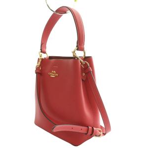 COACH スモール タウン バケット バッグ ハンド ショルダー 2WAY レザー ピンク 1011 /SS OS