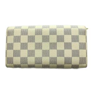 LOUIS VUITTON ダミエ アズール ポルトフォイユサラ 長財布 ベージュ /SS OS OH