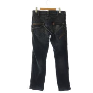 MARITHE FRANCOIS GIRBAUD デニムパンツ ジーンズ ストレート ジップフライ S インディゴ M5-1301 /BB SH