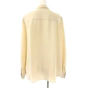 theory luxe Marvine Lilen ブラウス 長袖 バンドカラー 40 ベージュ /DO OS