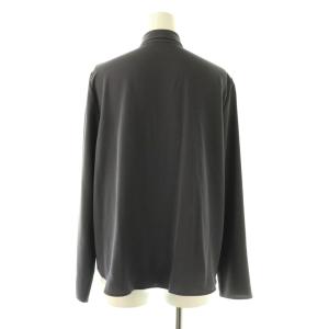 theory luxe HEAVY PEARL RYNA ボウタイブラウス 長袖 40 グレー /MY OS