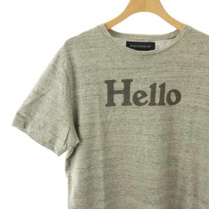 MADISONBLUE HELLO CREW NECK TEE Tシャツ カットソー M グレー /CX OS