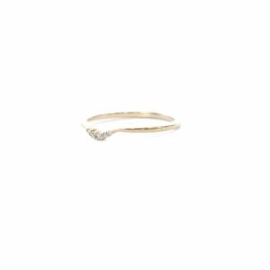 agete リング K10 ダイヤ0.03ct 11号