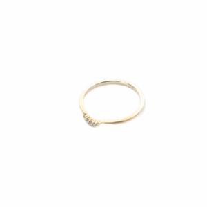 agete リング K10 ダイヤ0.03ct 11号
