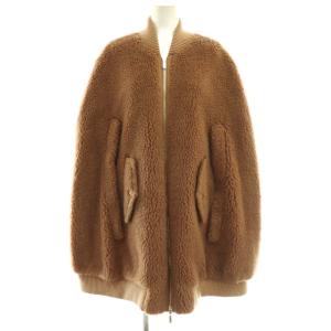 Max Mara 473605236 テディベア ケープ コート M ブラウン