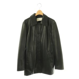 24AW Ecoleather Soutiencollar Jacket ジャケット フェイクレザー ステンカラー