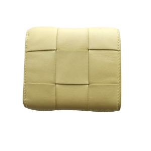 BOTTEGA VENETA マキシイントレチャート カセット 三つ折りファスナーウォレット ベージュ