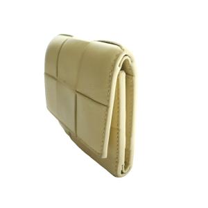 BOTTEGA VENETA マキシイントレチャート カセット 三つ折りファスナーウォレット ベージュ