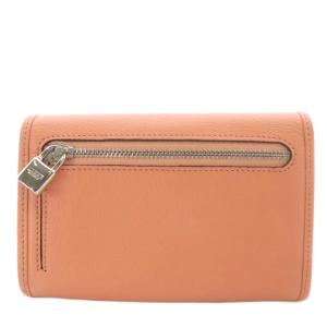LOEWE アマソナ コンパクトウォレット アナグラム サーモンピンク