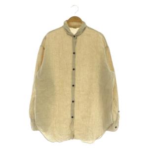 KUTA LINEN シャツ 長袖 オーバーサイズ ベージュ /MY OS