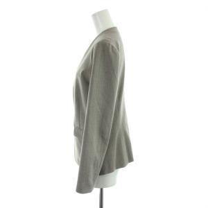 NATURAL BEAUTY BASIC TWトロSETUP ジャケット パンツ スーツ ウール S M グレー 長袖 /AB OS