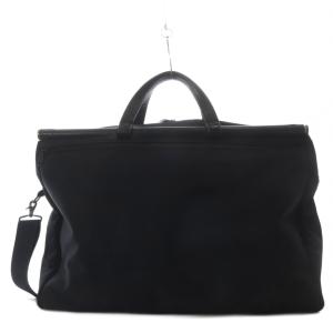 BARNEYS NEW YORK GOLF ボストンバッグ ハンドバッグ ショルダーバッグ 2way ナイロン レザー ブラック /YO30