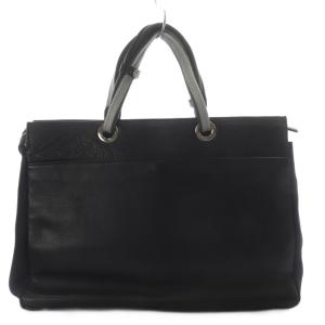 ISETAN MEN'S ビジネスバッグ トートバッグ レザー ブラック /YO28