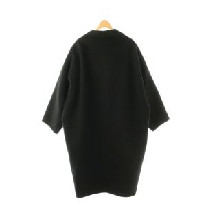 MUSE de Deuxieme Classe ウールアンゴラリバーコート F ブラック