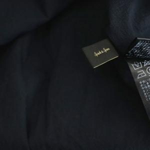 Spick&Span 23SS サッカーオフショルダーブラウス 長袖 プルオーバー ネイビー /MY OS