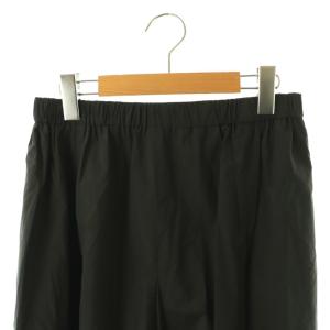 23区 24SS 【洗える】ナイロンコットンタフタ フレアスカート ロング 40 ブラック /HK OS