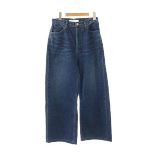 24AW ハイウエストデニム パンツ ジーンズ ワイド 40 インディゴ /CX OS