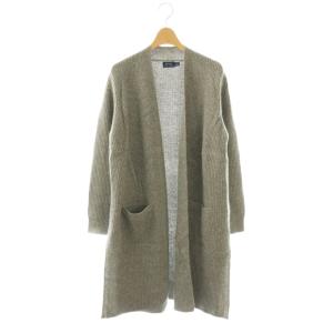 ウールカシミヤ ロングカーディガン ニット S グレー /CX OS