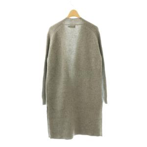 POLO RALPH LAUREN ウールカシミヤ ロングカーディガン ニット S グレー /CX OS