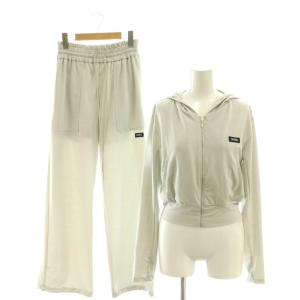 25SS セットアップ UVカットパーカー ジップアップ UVカットパンツ ドロスト イージー ラメ ONE