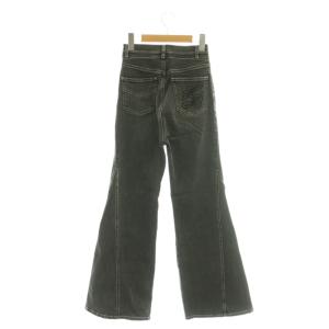 SNIDEL 24SS Sustainableストレッチフレアデニムパンツ ジーンズ ハイウエスト 0 ブラック /MY