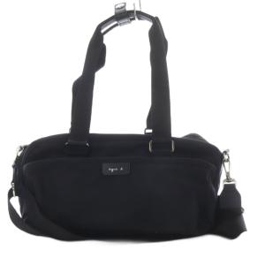ナイロン 2way スモール ボストンバッグ My bag トートバッグ ショルダーバッグ ブラック /YO15