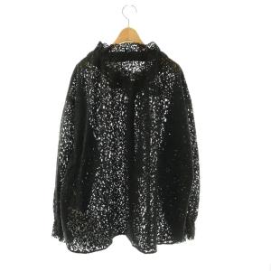 JOURNAL STANDARD LUXE 25AW lace BL ブラウス 長袖 レース ブラック /DO OS