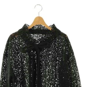 JOURNAL STANDARD LUXE 25AW lace BL ブラウス 長袖 レース ブラック /DO OS