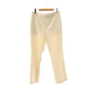 24SS confort パンツ S ベージュ 無地 クロップド丈 センタープレス /OK OS